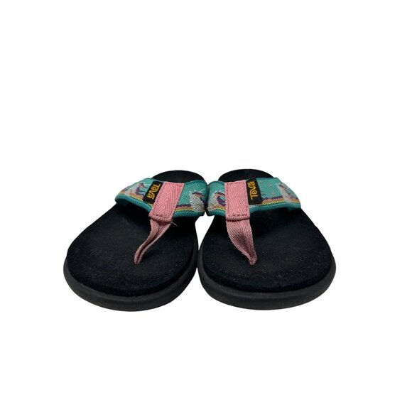 Teva Voya Unicorn Print Flip Flops Comfortable Casual Sandals Girls Size 13 - Picture 5 of 12